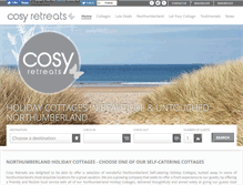 Tablet Screenshot of cosy-retreats.com